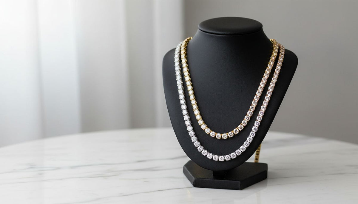 Elevate Your Style with Tennis Chain VVS Moissanite