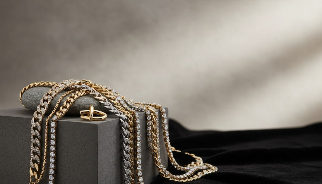 Layer Tennis Chains & Cuban Links Like a Pro