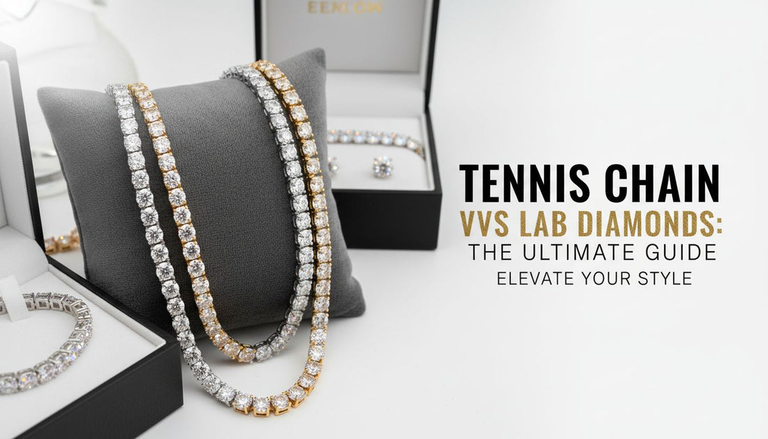 Elegance Redefined: Tennis Chain VVS Lab Diamonds
