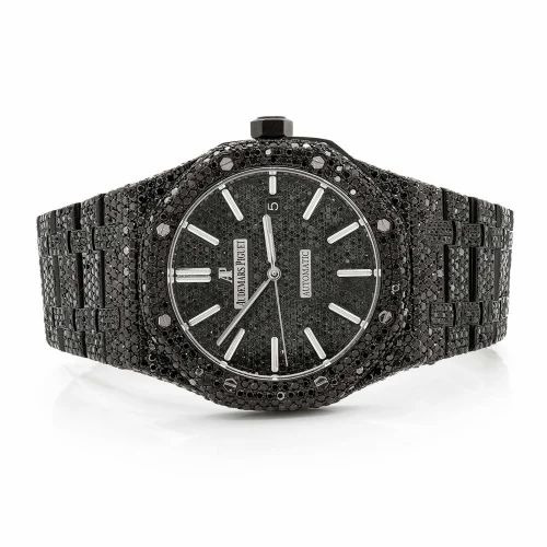 Audemars Piguet Royal Oak Iced Out Black Diamonds Vrayas & Co.