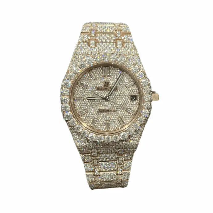 Audemars Piguet Royal Oak Iced Out Rose Gold Vrayas & Co.