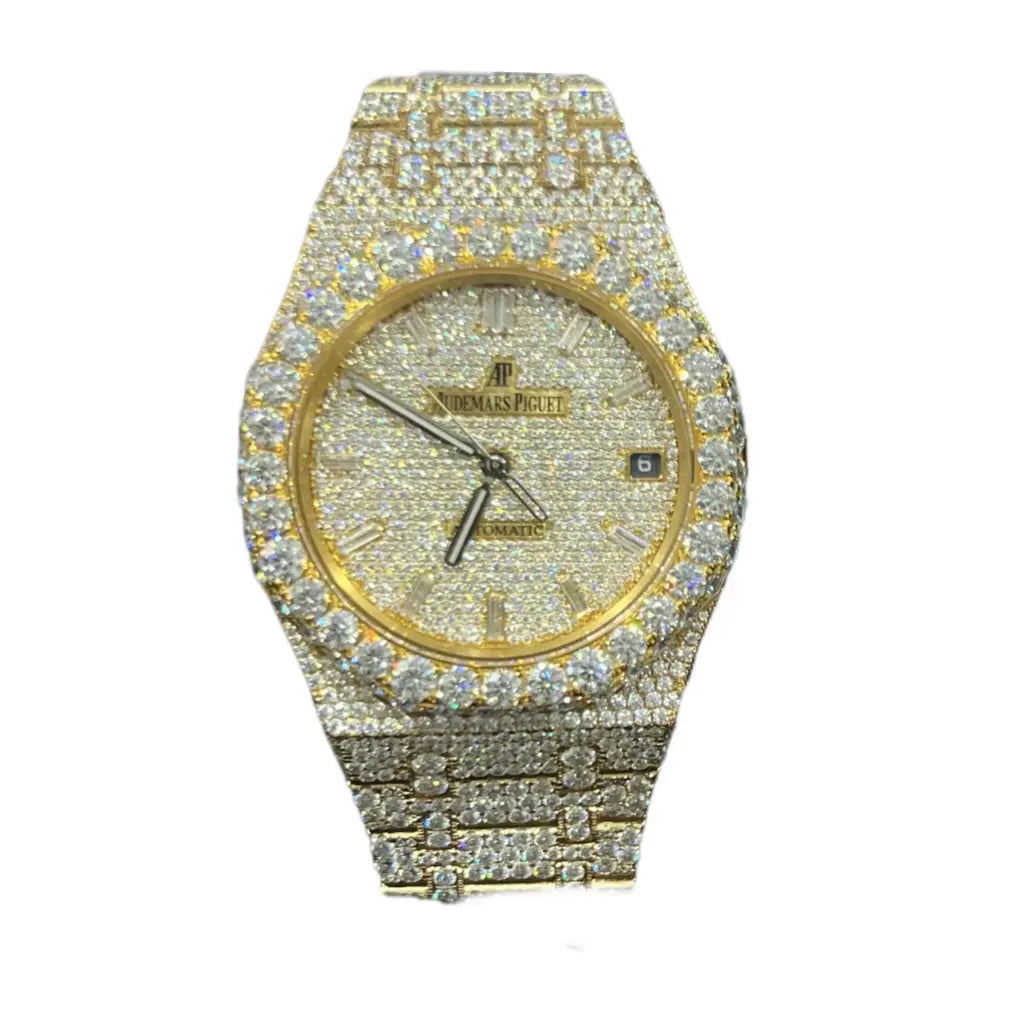 Audemars Piguet Royal Oak Iced Out Yellow Gold Vrayas & Co.