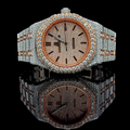 Audemars Piguet Royal Oak Iced Out Dual Tone Rose & White Gold Vrayas & Co.