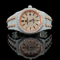 Audemars Piguet Royal Oak Iced Out Dual Tone Rose & White Gold Vrayas & Co.