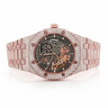Audemars Piguet Royal Oak Skeleton Iced Out Rose Gold Vrayas & Co.