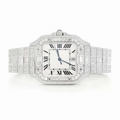 Cartier Santos Ladies Iced Out White Gold Vrayas & Co.
