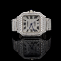 Cartier Santos Iced Out White Gold Vrayas & Co.