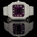 Cartier Santos Iced Out White Gold Vrayas & Co.