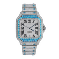 Cartier Santos Iced Out White Gold Vrayas & Co.