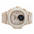 Patek Philippe Nautilus Iced Out Rose Gold Vrayas & Co.