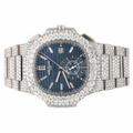 Patek Philippe Nautilus Iced Out White Gold Vrayas & Co.