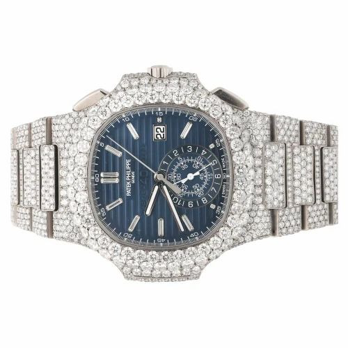 Patek Philippe Nautilus Iced Out White Gold Vrayas & Co.