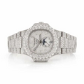 Patek Philippe Nautilus Annual Calendar Iced Out White Gold Vrayas & Co.