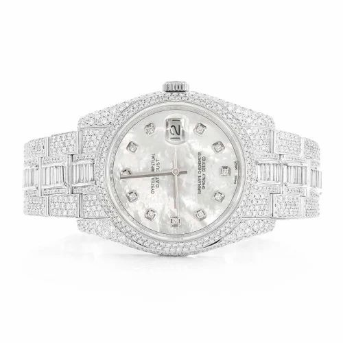 Rolex Ladies Datejust Iced Out White Gold Vrayas & Co.