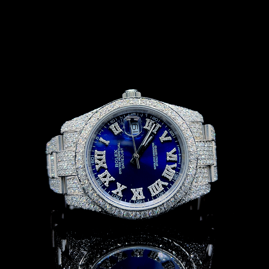 Rolex Datejust Iced Out White Gold Vrayas & Co.