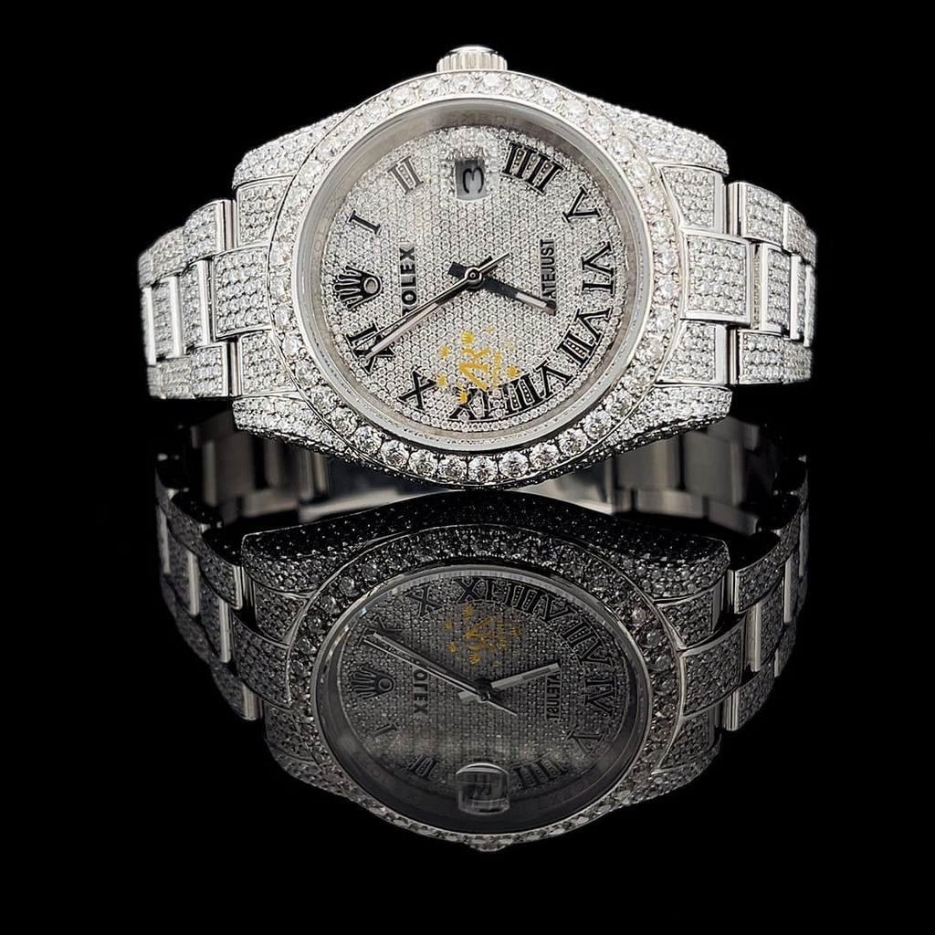 Rolex Datejust Iced Out White Gold Vrayas & Co.