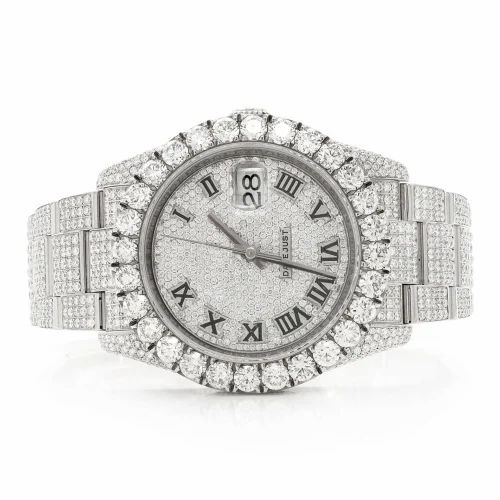 Rolex Datejust Iced Out White Gold Vrayas & Co.