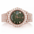 Rolex Datejust Iced Out Rose Gold Vrayas & Co.
